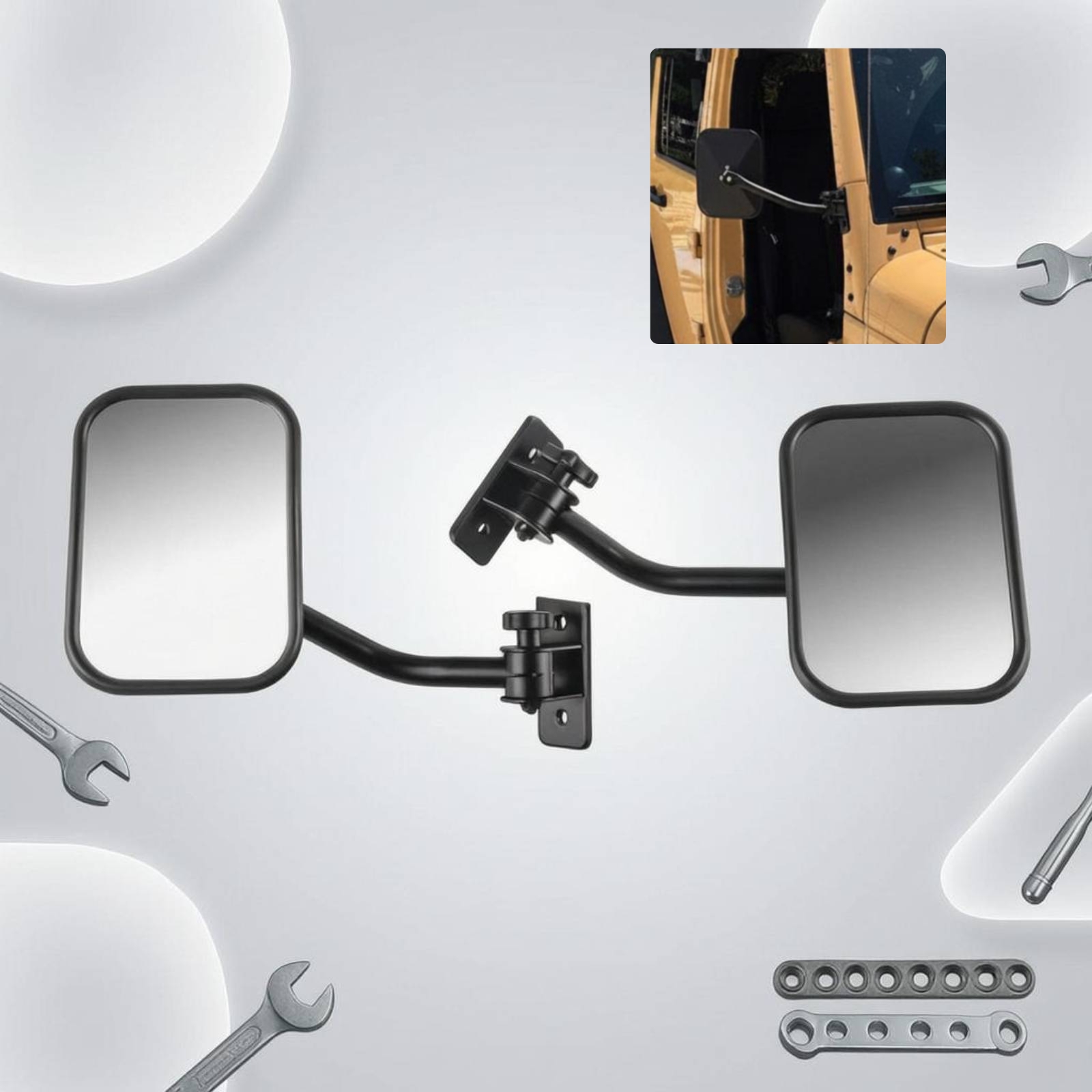 Espejo Retrovisor para Puerta  - Glass Door Hinge reseña y precio