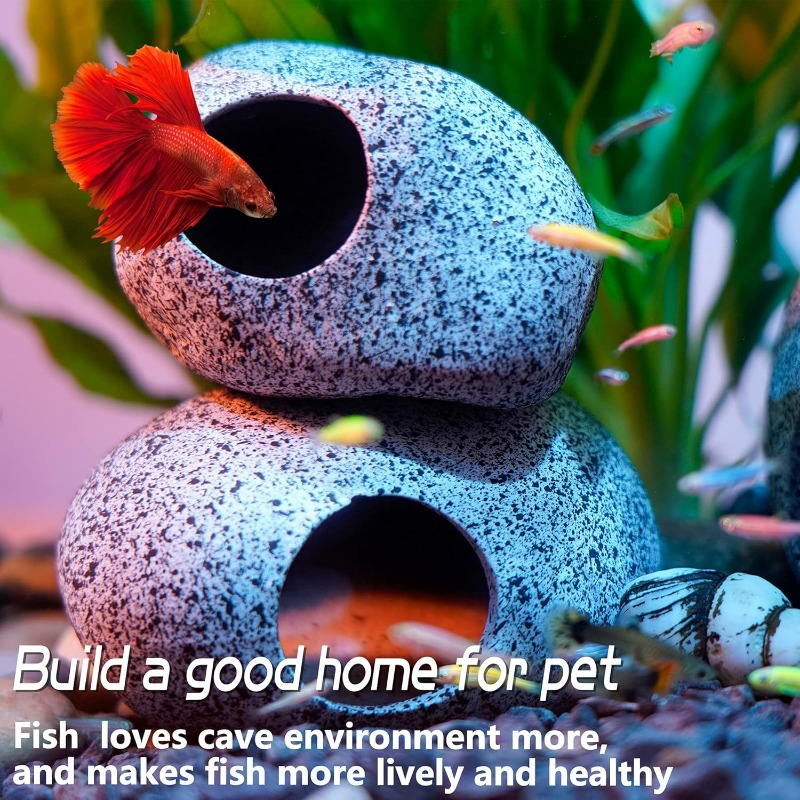 Decoraciones para Acuarios: Cu - Hide Cave Ceramic reseña y precio